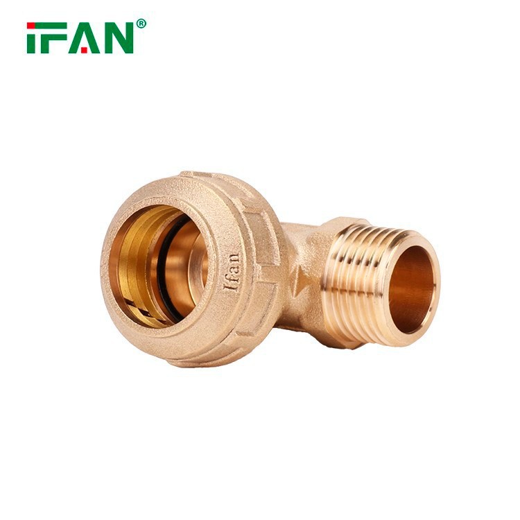 IFAN HDPE Brass Compression Fittings Elbow factory