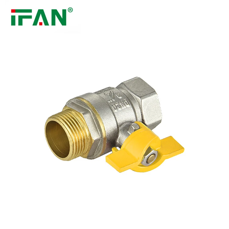 81052 Yellow Butterfly Handle Ball Valve 81052 Yellow Butterfly Handle Ball Valve