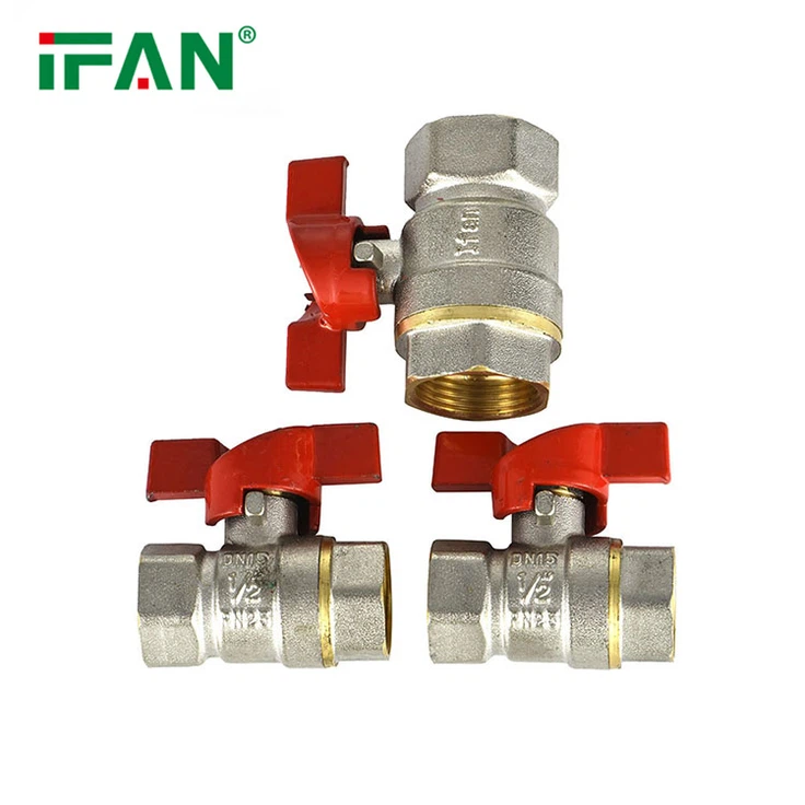 Red Butterfly Handle Ball Valve Red Butterfly Handle Ball Valve